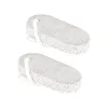 2x Foot Pumice Stones Practical Pedicure Scrub Tool Pedicure Tools Feet Scrubs for Palm Hard Skins Hands Elbows Feet Heel