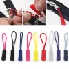 10Pcs Color Zipper Pull Puller End Fit Rope Tag Replacement Broken Buckle Fixer Zip Cord for Travel Suitcase Backpack Zipper Kit