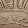 Velvet Silla de comedor cubierta Sillas de spandex estiradas cubiertas Color sólido Sentón de asiento universal para el banquete de cocina 1/2/4/6pcs