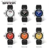 Wristwatches SANDA Men LED Digital es Fashion Sport Dual Display Quartz Wrist Outdoor Waterproof Military Wristes Mens 3008240409