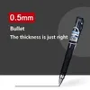 5pcs Quick Dry Suldders 0,5 мм портативная мини -гель -пера Ultra Pocket Pen
