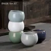 2 datorer/parti kinesisk keramik tekopp utsökt handmålad plommonblomma mönster te skål master kopp tea