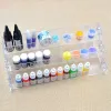 2-7 niveaux Clear Acrylique Liquid Pigment Bottes Boîte de rangement Organisateurs de bijoux à lèvres Bijoux Disqueur Rack de vernis à ongles