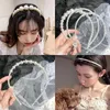 Hair Clips Pearl Hir Bnd Vintage Sn Sstem Super Fairy Girl Headband Versatile Out Pressure Card Lady Temperament Band Jewelry