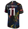Nuovo 2024 2025 Korea Heungmin Kangin Heechan 24 25 Heechan Football Shirt Men Kit Kit Setting Away Unniformi Red Black Fan Player Versione