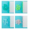 Stacheln 100pcs farbenfrohe hohe Qualität 35mm Plastikbindungsscheiben Notebook Bindemittel Ring Disc Taste Planer Binder DIY Scrapbook Accessoire