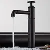 BECOLA Personnalisé robinet créatif Matt Black and Red Color Basin Brass Tap Salle Bathroom Washbasin Basin Basin Baser Faucet