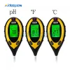 3/4/5 in 1 Soil Ph Meter Tester PH Moisture Meter Temperature Humidity Sunlight Intensity Measurement Analysis Acidity Alkali