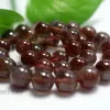 Miehan Natural Genuine Rare Red Auralite 23 Quartz Smooth Round Bracelet Beads For Jewelry Making