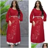 Ethnische Kleidung Eid Mubarak Caftan muslimische Frauen Diamanten Abaya für die Türkei Dubai Kaftan Islamische marokkanische Jalabiya Party Kleid Abend Dr. Dheih