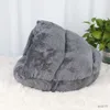 Camas de gato móveis de lã quente cama de gato gatinho mole kennel para cães pequenos gatos cachorros dormindo casas de tenda acessórios para animais de estimação acessórios