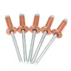 M2.4 M3.2 M4 M4.8 Copper Blind Rivets T2 Pure Head Copper Pull Nails Open Type Round Head Copper Pull Cap Nails GB12618.520