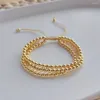 Strand KKBEAD Multilayer Bracelets Jewelry For Women Hight Quality Unfade Copper Gold Plated Beads Color Pulseras