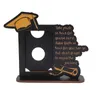 Dekorativa figurer 2024 Graduation Po Frame Fashion Ornament Portable Picture Holder Supplies Display