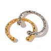 Élégant bracelet en acier inoxydable en or