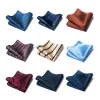Смешайте цвета новейший стиль классический шелковый карманный квадратный квадратный платок аксессуары для одежды Paisley Beige Male Fit Business