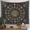 Tapestries Cilected Bohemian Floral Moon Tapestry Wall Hanging Thin Home Decor Background Cloth Beach Towel Tablecloth