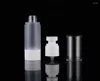 Depolama şişeleri 15ml yuvarlak kafa buzlu plastik havasız şişe göz özü serumu/losyon/emülsiyon sıvı vakfı cilt bakımı kozmetik