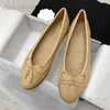 Casual Shoes Ladies Ballet Flats Fashion Designer Loafer Dance Shoes Dancing Shoelace Dust Bag 34-42 T240409