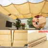 0,9 m de largeur Télescopic Wave Sun Shade Net Home Garden Pergola Retractable Sunshade Sail Anti-Uv Terrasse Piscine