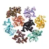 8Pcs/Box Multicolor Round Metal Grip Clips Ticket Paper Stationery Bulldog Spring Clip For Tags Bags Office Document Binder Clip