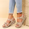 Women Sandals Summer Fish Mouth Sandals New Brown Black Red female Shoes Lightweight Sandals Womens External Wearing Shoes 35-43 L2iz#