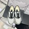 2024 Nya Luxurys Designer Shoes Casual Shoe Sneaker Tennis Womens Men Outdoors Summer Channel Loafer Flat Canvas Basketball Walk Hike Shoe Girl Gift With Box