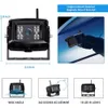 1080p FHD Digital Wireless Backup Backup Camera System Kit pour RV Truck Trailer Van Bus Vision nocturne 7 pouces HD Moniteur LCD