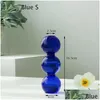 プランターポットガラスの花瓶の家の装飾小さな部屋の花の花瓶装飾アクセサリーウェディング水耕植物植物ポット220518ドロップデビューdhtmt