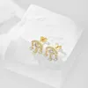 Boucles d'oreilles MSE014 2024 Style de charme 925 STERLING SIRGE ZIRCON ACCESSOIRES DE DÉVIL FACHEMENT