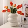 Vasi Nordic Desk Art Flower Deput Donut Ceramic Vaso Modern Living INSERT SIMULAZIONE DECIVI