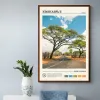 Zimbábue Somália Marrocos Etiópia Cape Town Africa Travel Study Poster Canvas Pintura Arte da parede Imagem para decoração de escritório