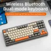 Toetsenborden M87 Bluetooth -gamingtoetsenbord, 2.4G Dual Mode -verbinding, PBT -baldop, regenbooglicht, geschikt voor computers, laptops en Mac