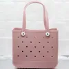 مصمم مقاوم للماء PVC Basket Beach Bag Girl Women's Shopping Luxury Handbag Travel Large Totes Facs Hollow Out Pochette Pochette Men's Summer Clutch Bag Bag Weekn