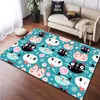 Cute Cat Carpet Yoga Living Room Children's Crawling Mat Hallway Doormat Non-slip Bedroom Bedside Games Rug Bathroom Floor Mat