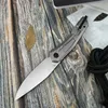 ZT 0545 D2 Bladkolfiberhandtag utomhus Camping Jakt Portable Folding Knife Mäns gåva