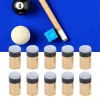 10pcs bilardo havuz ipuçları 12mm 13mm Havuz Dokuz Toplar Kulüp Vidalı İpucu Bakır Yapay Sığır Bilardo Aksesuarları