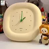 Wall Clocks Creamy Table Clock Korean Kawaii Cute Bubble Decor Living Room Decoration Home Bedroom Accessories