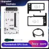 محطات ترقية Th3p4g3 Thunderboltcompatible GPU Card Card Dock الكمبيوتر المحمول إلى بطاقة رسومات خارجية لـ MacBook Notebook PD 60W 40GBPS