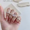 Bangle Shiny U S925 Silver High Carbon Diamond Pink Heart Shaped Armband Lämpligt för kvinnors utsökta smycken gåvor YQ240409