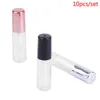 10 Teile leer transparente PE -Lipgloss -Röhrchen Kunststoff Lippenbalsam Röhrchen Lippenstift Mini -Probe Kosmetischer Behälter mit Kappe