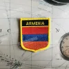 Armenië nationale vlag borduurwerkpleisters badge schild vierkante vorm pin één set op de doek armband rugzakdecoratie