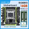 Cartes mères X79 Motherboard LGA 2011 Kit Xeon E5 2658 V2 CPU 2 * 8 Go = 16 Go 1600MHz DDR3 ECC MEMORY GAMING PC PLACA MAE LGA2011