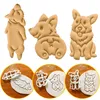 1/3pcs Cookie Cutters Schimmel Corgi Hundeförmte DIY Biscuit Backwerkzeug Süßes Tierkeksstempel für Kids Küchengeschirr Backware