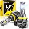 Auxito 2pcs H8 H11 LED Phillight Canbus Bulb 22000lm Super Bright H9 9005 HB3 9012 HIR2 LED FILLES TURBO LAMPE 6500K BLANC