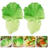 Decoratieve bloemen Vegetable Leaf Prop Artificial Decors Model Props Simulatie Sla Modellen Groenten Verjaardagdecoratie Meisje