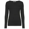 Women's Blouses LADIES PLAIN TSHIRT WOMANS LONG SLEEVE SCOOP NECK T SHIRT TOP PLUS