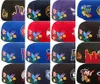 40 kolorów męskie baseball Hats Casquettes Chapeus Classic Blue Hip Hop All Teams Basketball Sport Regulowane czapki szary ścieg „seria” „Bird Flowers