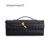 Andiamo 2024 Clutch Luxury Stick Lock Bag Fashion Handle Bottegs Lady Hardware Neue lange Taschen Schnalle Venetas Cross Geldbeutel Single gewebtes Schulter Frauen Baguett 3vt5