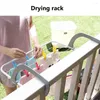 Hangers Portable Clothes Drying Rack Balcony Folding Towel Indoor Outdoor Socks Underwear Pants Skirt Hanging Holder